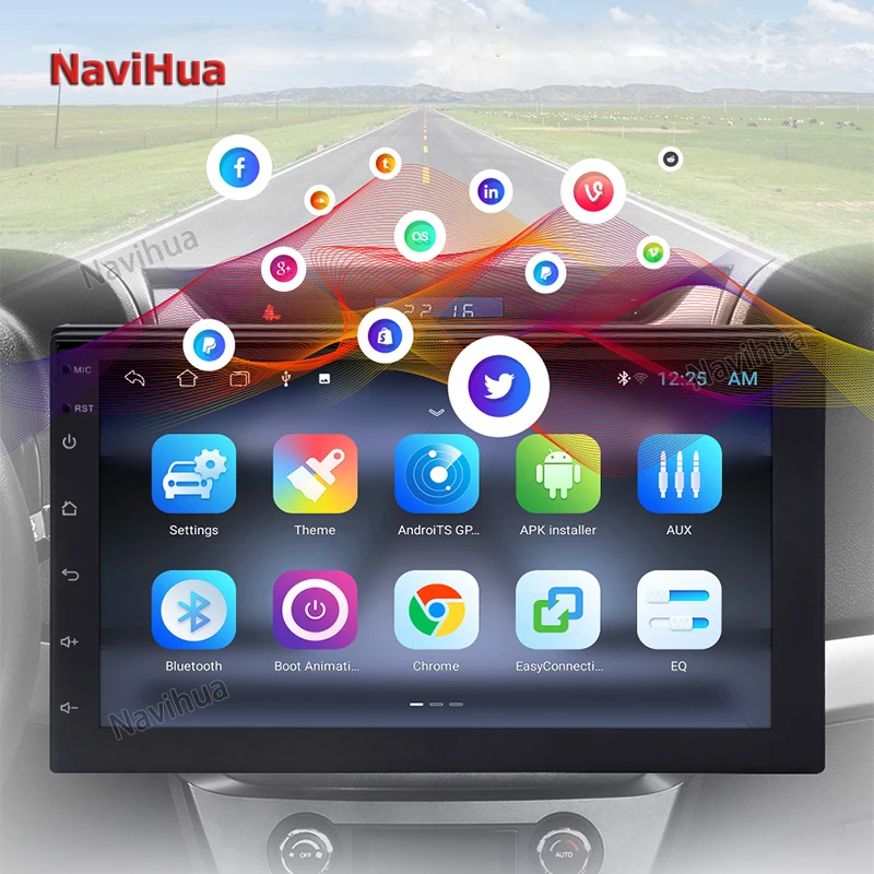 NaviHua Custom Android Multimedia Double Din DVD Player Car Stereo Center Control 10 Inch 2 Din TS7 Universal Car Radio Video
NaviHua Custom Android Multimedia Double Din DVD Player Car Stereo Center Control 10 Inch 2 Din TS7 Universal Car Radio Video