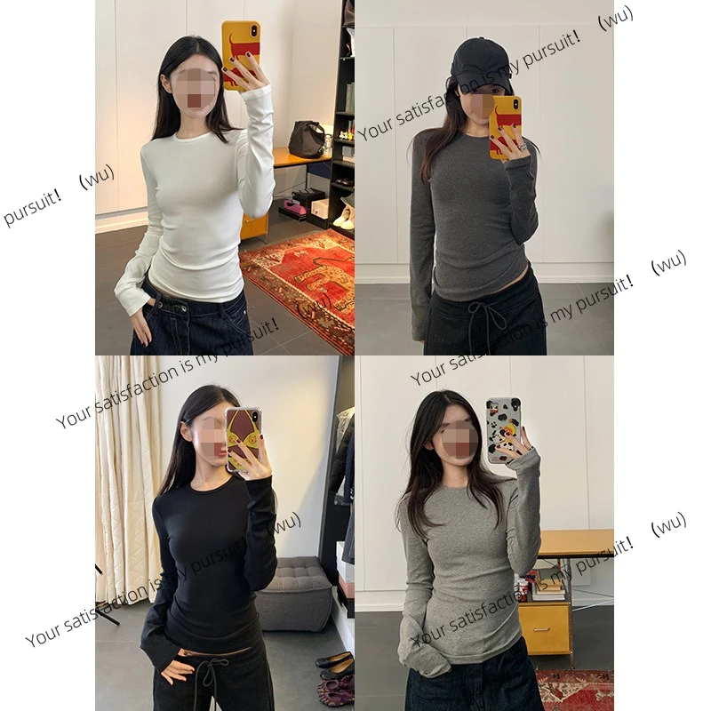 Wool blended soft waxy elastic bottoming shirt women's autumn and winter slim-fit sweet and spicy t-shirt top
Wool blended soft waxy elastic bottoming shirt women's autumn and winter slim-fit sweet and spicy t-shirt top