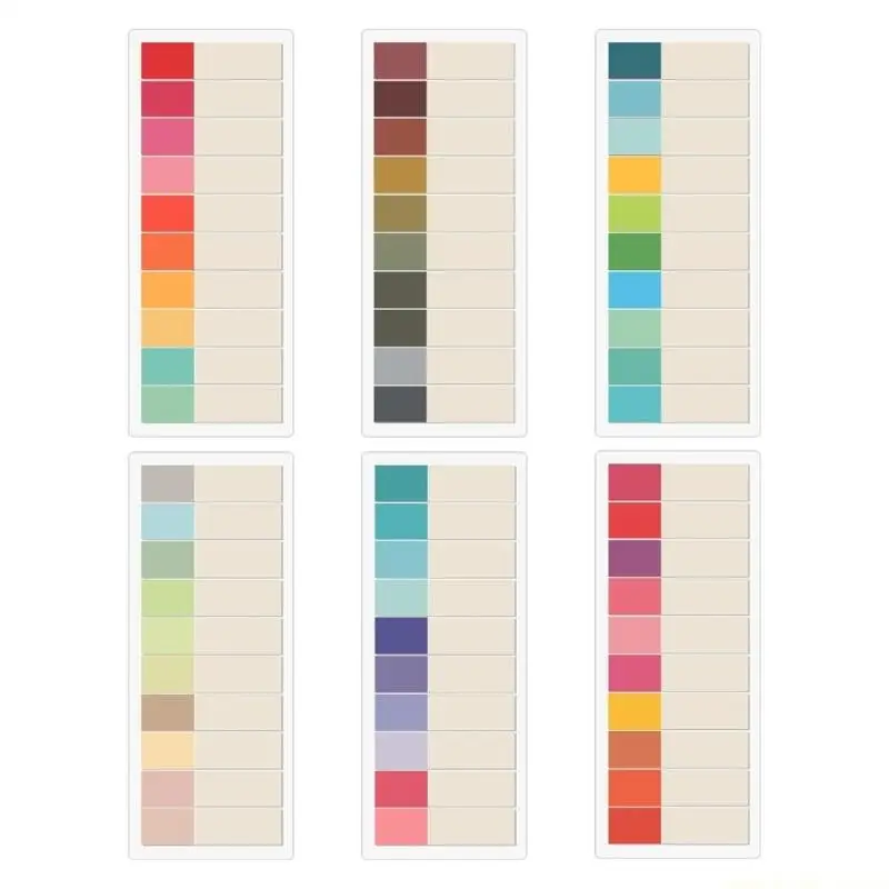 6 Pcs Memos Pad Coloured Index Tabs Colorful Notepads Adhesive Stickier Notes
6 Pcs Memos Pad Coloured Index Tabs Colorful Notepads Adhesive Stickier Notes