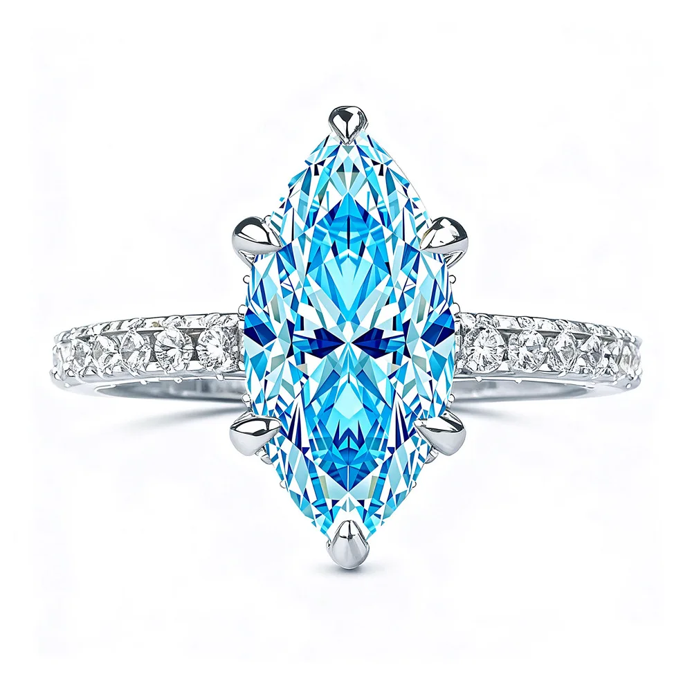 New s925 silver aquamarine horse eye ring women's fashion light luxury design high carbon diamond ring
New s925 silver aquamarine horse eye ring women's fashion light luxury design high carbon diamond ring