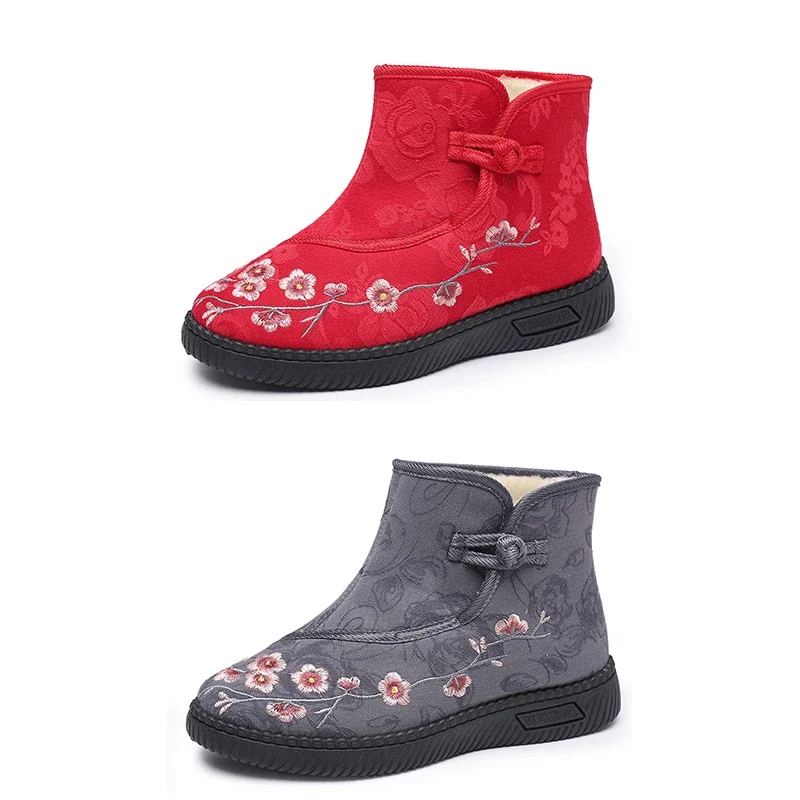 Women Casual Ethnic Style Plus Velvet Padded Cotton Shoes Embroidered Comfortable Shoes Soft-soled Non-slip Warm Snow Boots
Women Casual Ethnic Style Plus Velvet Padded Cotton Shoes Embroidered Comfortable Shoes Soft-soled Non-slip Warm Snow Boots