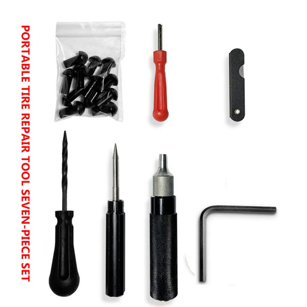 7 Piece Set Motorcycle tire Repair Tool Electric Vehicle Tubeless Tire Repair Tool Portable Repair Tool
7 Piece Set Motorcycle tire Repair Tool Electric Vehicle Tubeless Tire Repair Tool Portable Repair Tool