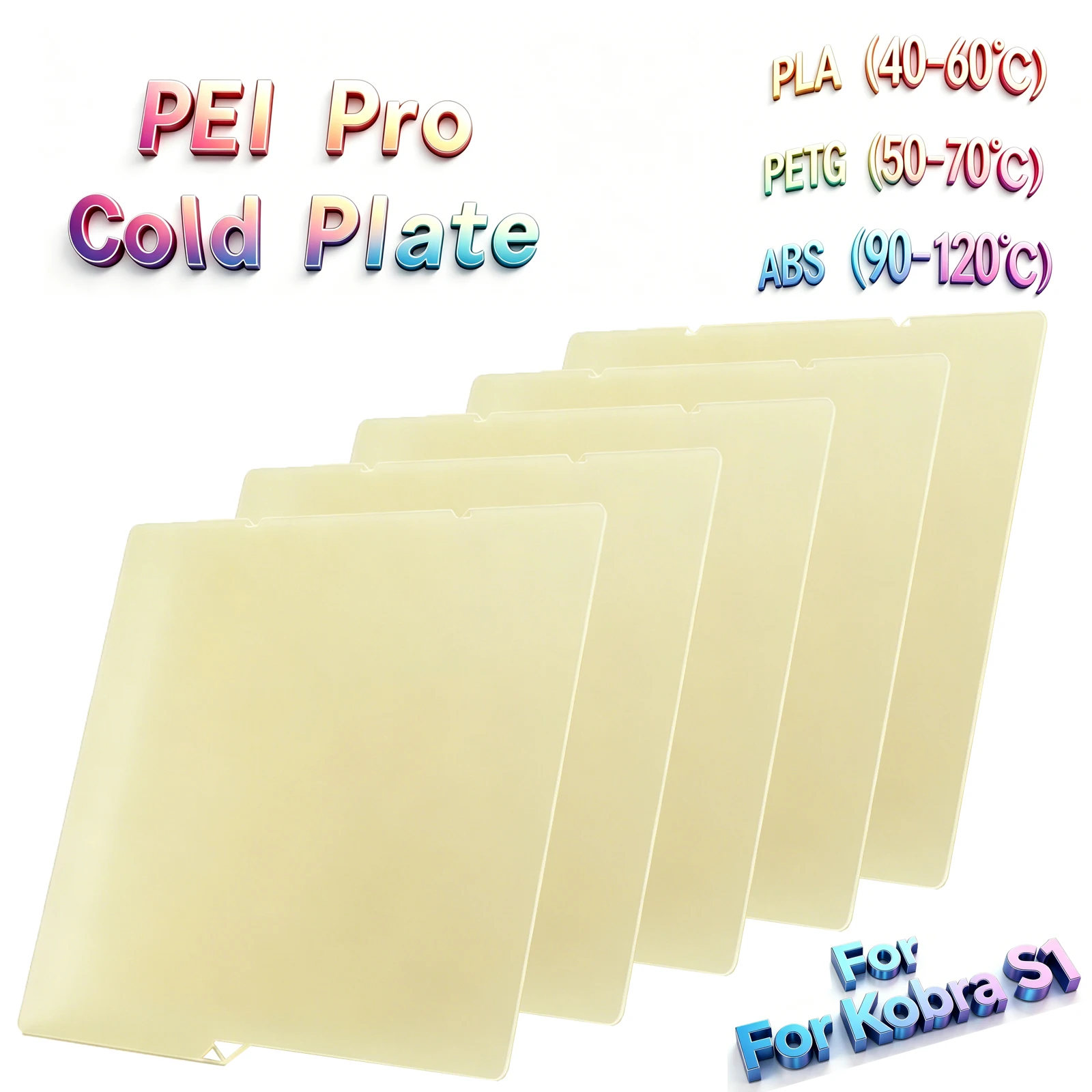 3D Printer Cold Plate For Anycubic Kobra S1/Combo PEI Pro Cold Plate 3D Parts Cool Build Plate Double Side For PLA/ABS/PETG
3D Printer Cold Plate For Anycubic Kobra S1/Combo PEI Pro Cold Plate 3D Parts Cool Build Plate Double Side For PLA/ABS/PETG