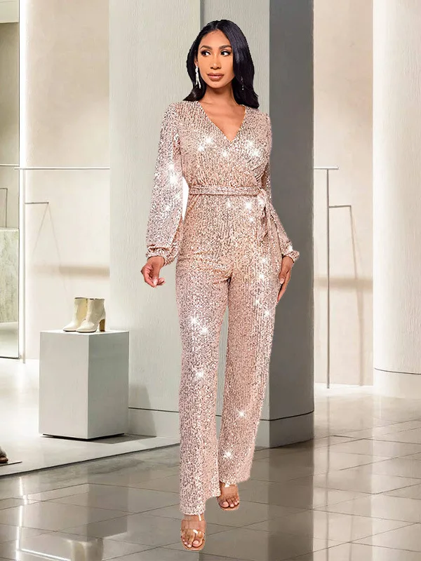 Longsved Sequined Jumpsuit Pants High Waist Long Sve iny Par Women's Suit Long Pants Faionable Online Exclusive Poly...
Longsved Sequined Jumpsuit Pants High Waist Long Sve iny Par Women's Suit Long Pants Faionable Online Exclusive Poly...