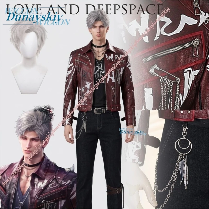 Love And Deepspace Sylus Cosplay Costume Adult Unisex PU Jackets Long Sleeve Casual Top Bomber Coat for シン 진운 Halloween Clothes
Love And Deepspace Sylus Cosplay Costume Adult Unisex PU Jackets Long Sleeve Casual Top Bomber Coat for シン 진운 Halloween Clothes
