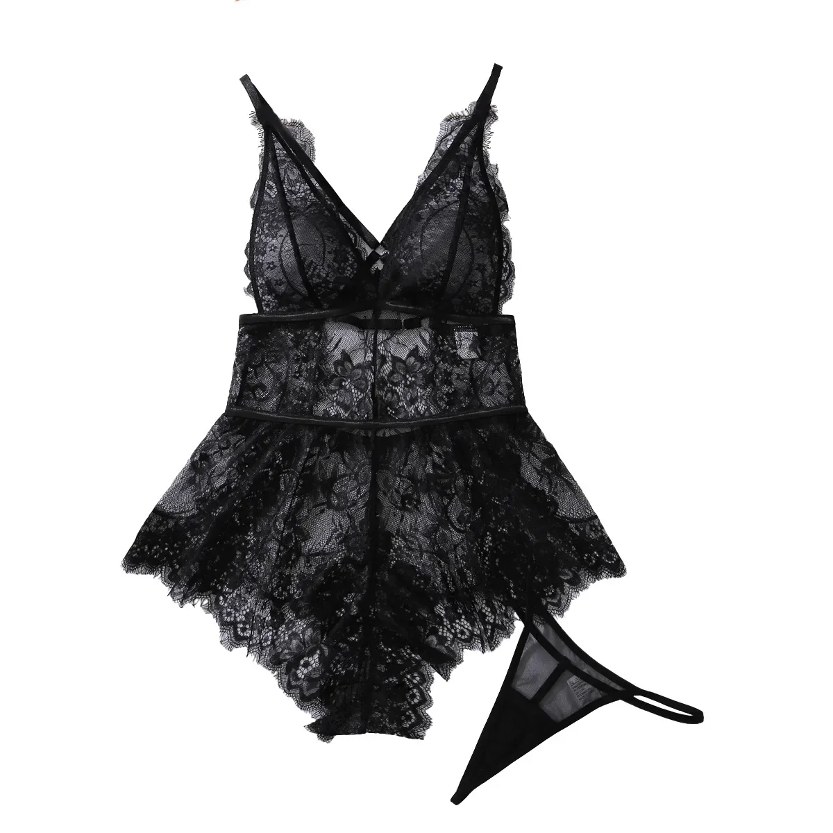 Sissy Sexy Hot Lingerie Seductive Eyelash Lace Bodysuit Thong 2PC Set Dancer Night Party Costume Porno Woman Clothing
Sissy Sexy Hot Lingerie Seductive Eyelash Lace Bodysuit Thong 2PC Set Dancer Night Party Costume Porno Woman Clothing