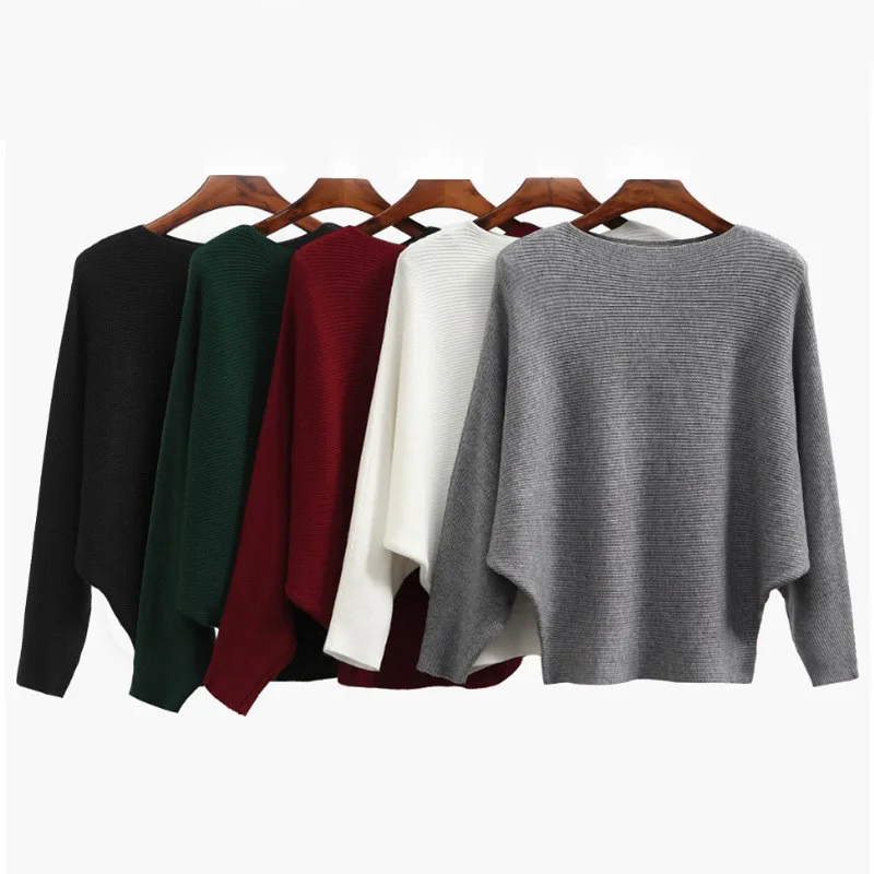 autumn winter new off-shoulder batwing sleeve knit top plus size women's pullover base layer ropa mujer woman clothes traf
autumn winter new off-shoulder batwing sleeve knit top plus size women's pullover base layer ropa mujer woman clothes traf