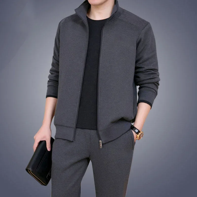 Middle Aged and Elderly Men's Two-piece Casual Wear and Sportswear Set, Long Sleeved Set, Public Edition Solid Color Cardigan
Middle Aged and Elderly Men's Two-piece Casual Wear and Sportswear Set, Long Sleeved Set, Public Edition Solid Color Cardigan