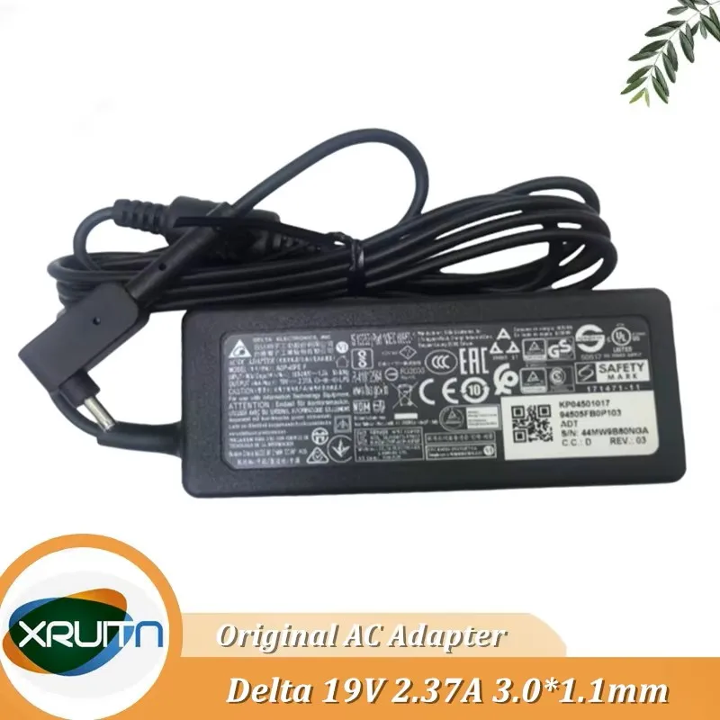 Genuine DELTA ADP-45FE F 19V 2.37A 45W 3.0x1.0mm AC Adapter For ACER Laptop Power Supply Charger
Genuine DELTA ADP-45FE F 19V 2.37A 45W 3.0x1.0mm AC Adapter For ACER Laptop Power Supply Charger