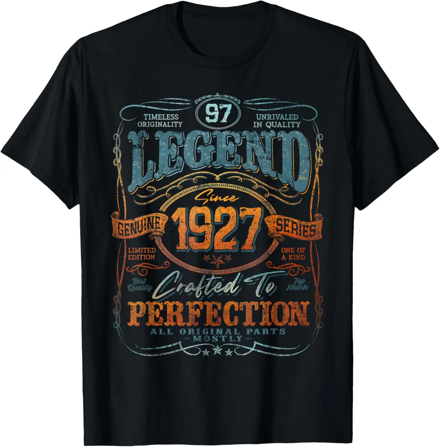 Vintage 1927 Limited Edition Shirt 97 year old 97th Birthday T-Shirt
Vintage 1927 Limited Edition Shirt 97 year old 97th Birthday T-Shirt