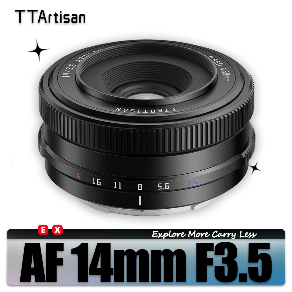 TTArtisan AF 14mm F3.5 APS-C Frame Prime Camera Lens for Humanities Photography with FX Sony E-mount A6400 A7RIII FX30 ZVE10
TTArtisan AF 14mm F3.5 APS-C Frame Prime Camera Lens for Humanities Photography with FX Sony E-mount A6400 A7RIII FX30 ZVE10