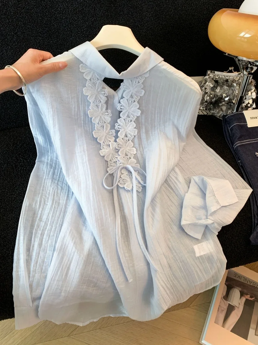 Sun Protection V-Neck Hollow out Long Sleeve Shirt Women's Summer Beautiful Strap Outerwear Open Cardigan Thin Outer Shirt
Sun Protection V-Neck Hollow out Long Sleeve Shirt Women's Summer Beautiful Strap Outerwear Open Cardigan Thin Outer Shirt
