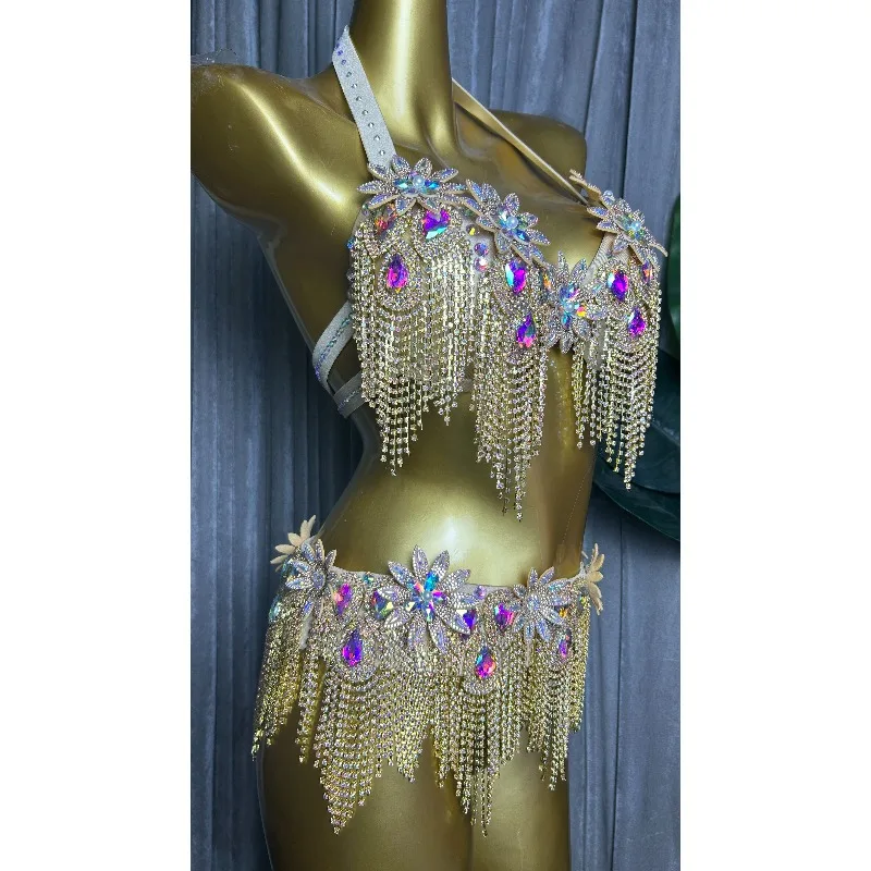 Customized Belly Dance Costumes Oriental Dance Bra Belt Performance Dress Underwear and Waist Cover
Customized Belly Dance Costumes Oriental Dance Bra Belt Performance Dress Underwear and Waist Cover