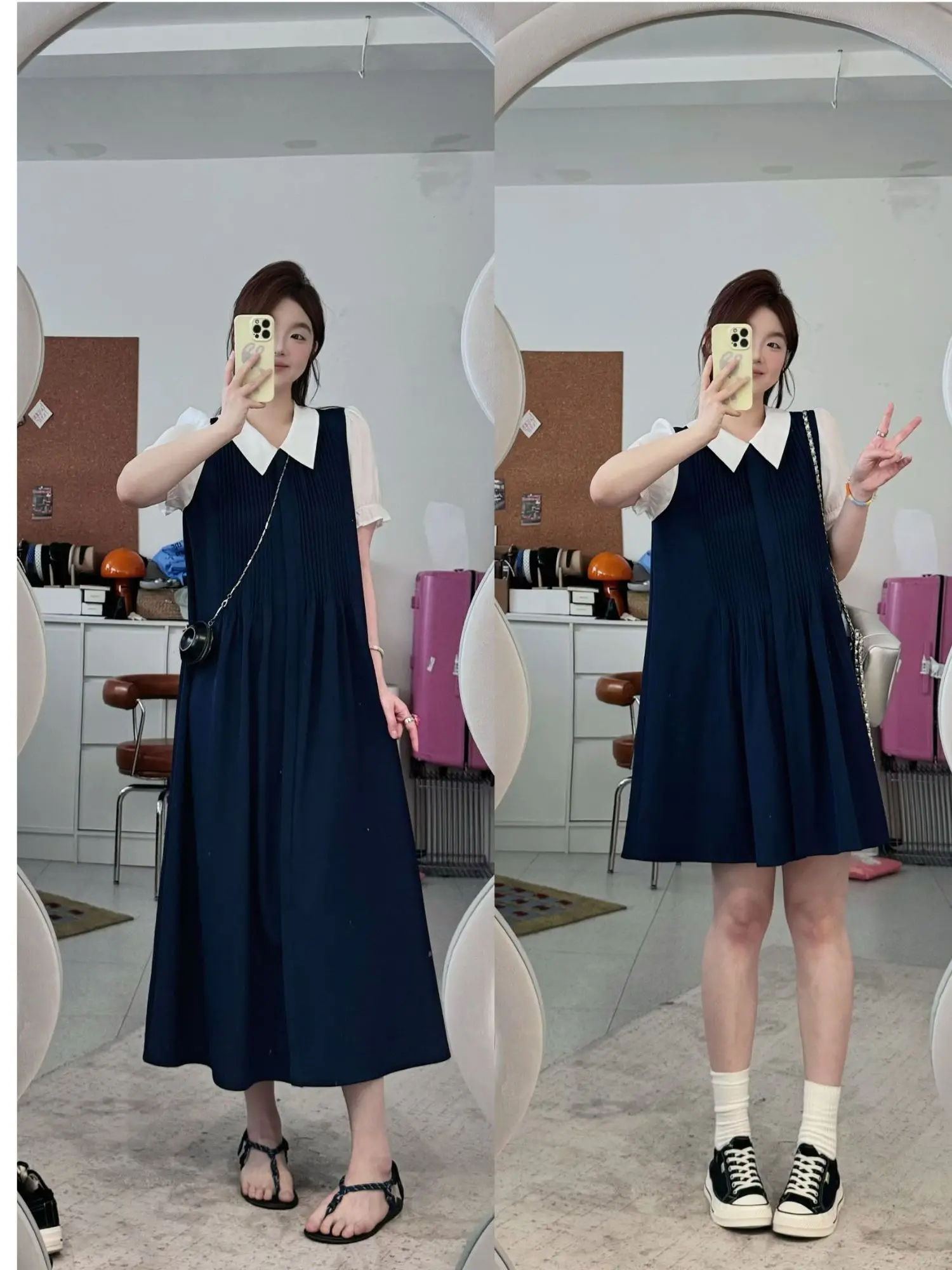 Платье JINGU Sweet Style с коротким рукавом, миди, с цветовыми блоками, имитация двух частей, с плиссировкой на груди, А-силуэт, в стиле Ханьфу, женское
Платье JINGU Sweet Style с коротким рукавом, миди, с цветовыми блоками, имитация двух частей, с плиссировкой на груди, А-силуэт, в стиле Ханьфу, женское