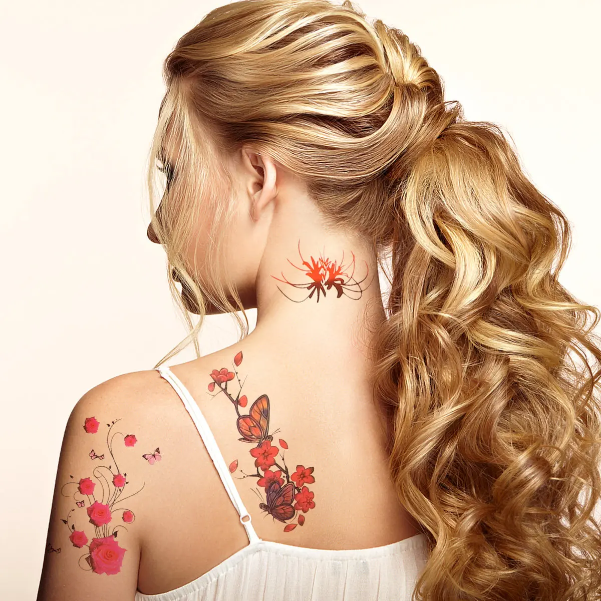 60 Sheets Rose Small Body Environmental Stickers Art Flower Tattoos Tattoos Stickers Disposable Safe
60 Sheets Rose Small Body Environmental Stickers Art Flower Tattoos Tattoos Stickers Disposable Safe