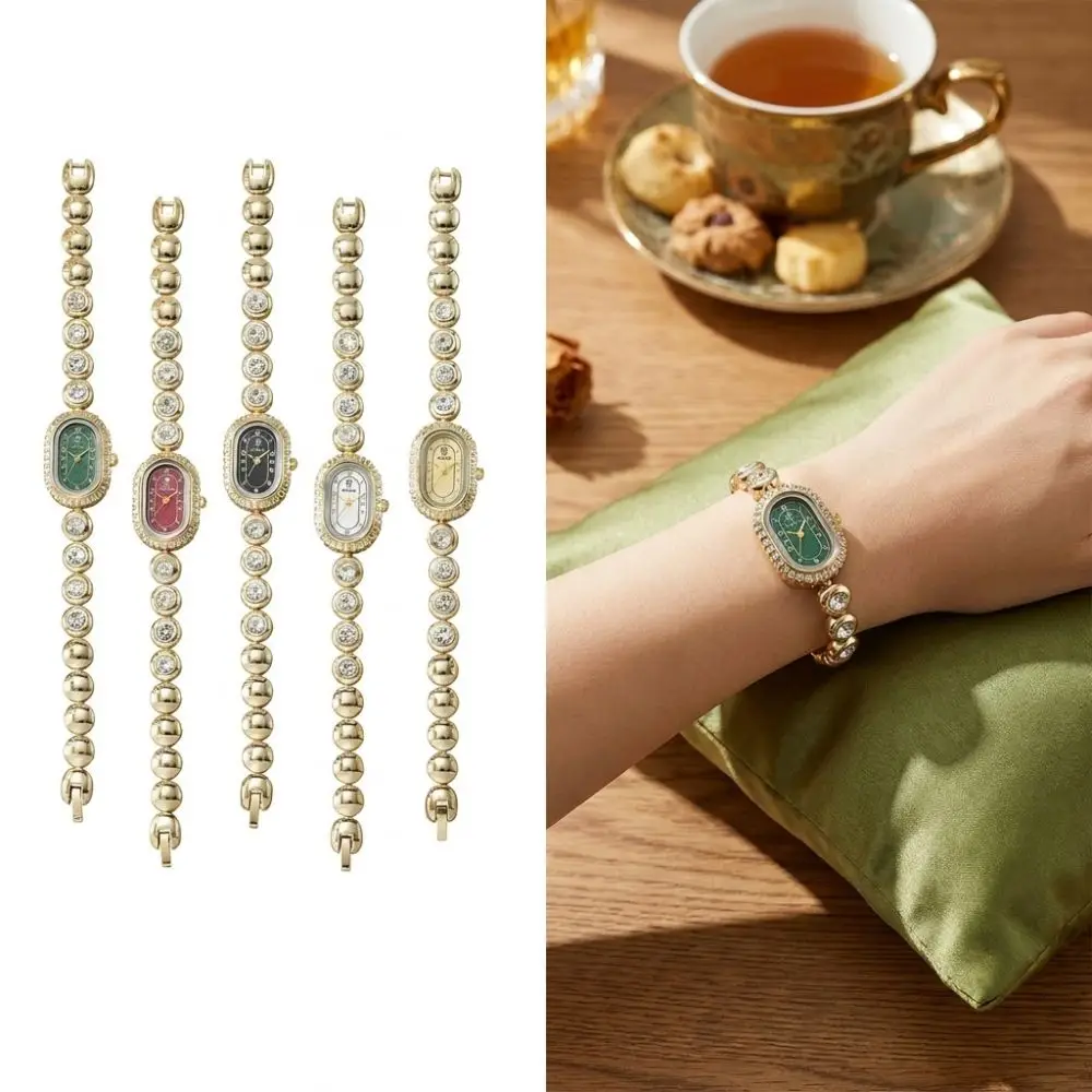 Fashion Rhinestone Women Quartz Watch Minimalist Oval Dial Thin Bracelet Watch Alloy Adjustable Small Dial Watch Versatile Wear
Fashion Rhinestone Women Quartz Watch Minimalist Oval Dial Thin Bracelet Watch Alloy Adjustable Small Dial Watch Versatile Wear