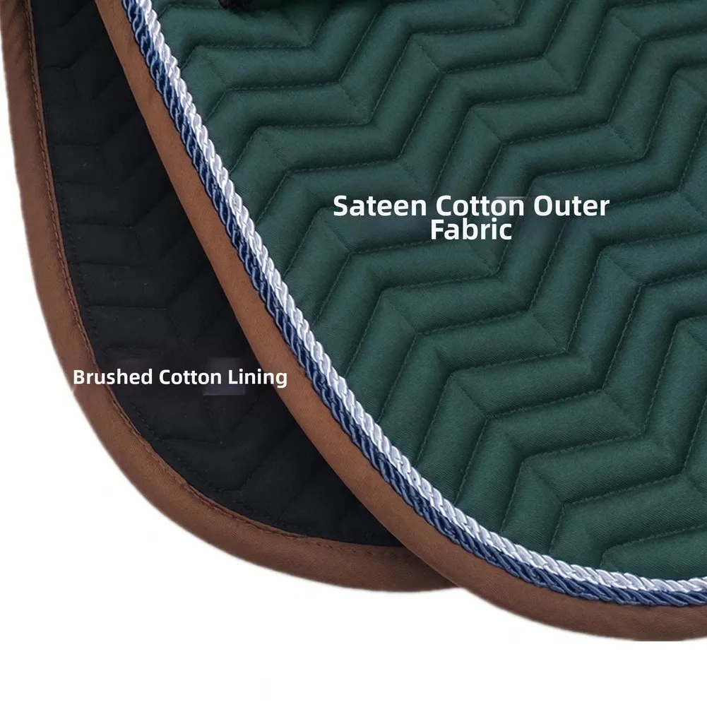 Non-Slip Dressage Saddle Pad with Dual Fixation System Including Elastic D-Rings and Adjustable Self-Adhesive Girth Straps
Non-Slip Dressage Saddle Pad with Dual Fixation System Including Elastic D-Rings and Adjustable Self-Adhesive Girth Straps