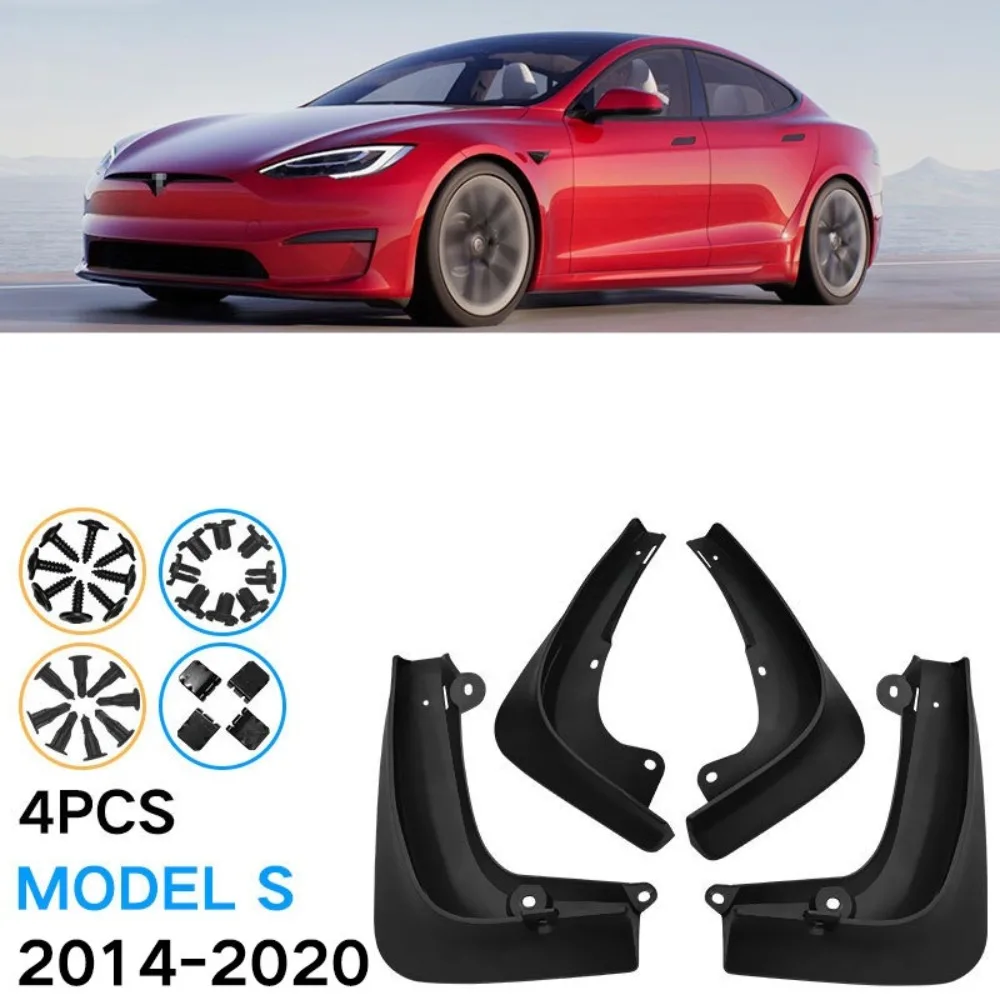 Mud Flaps For Tesla Model S 2014-2020 Splash Guards Front Rear Mudguards 4PCS Car Exterior Accessories
Mud Flaps For Tesla Model S 2014-2020 Splash Guards Front Rear Mudguards 4PCS Car Exterior Accessories