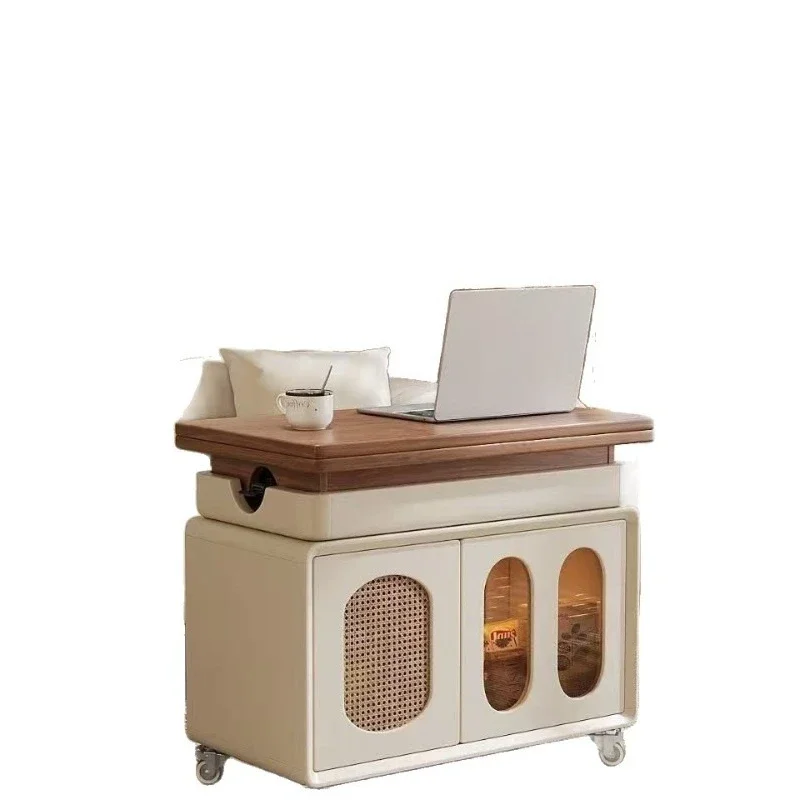 Solid wood movable coffee table, small apartment folding coffee table, living room lifting household cart cabinet
Solid wood movable coffee table, small apartment folding coffee table, living room lifting household cart cabinet
