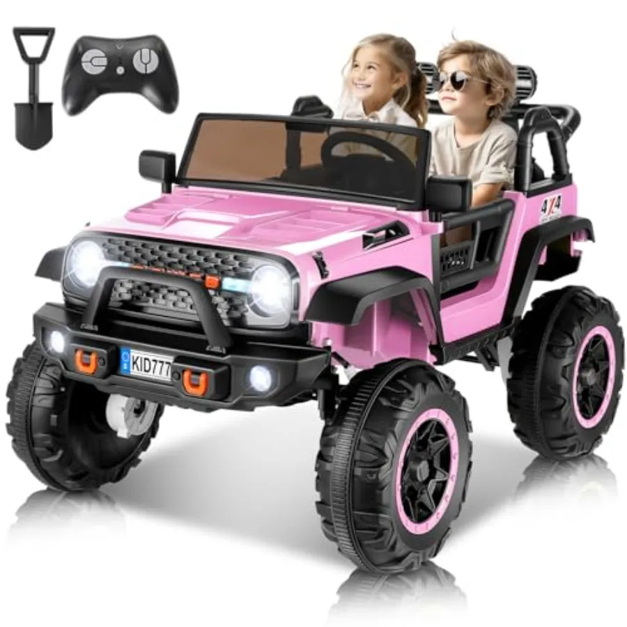 24V ride-on car for kids, pink ABS plastic body, remote control with 2WD/4WD switch, XL 20-inch seat, 4×100W motors, built-in m
24V ride-on car for kids, pink ABS plastic body, remote control with 2WD/4WD switch, XL 20-inch seat, 4×100W motors, built-in m