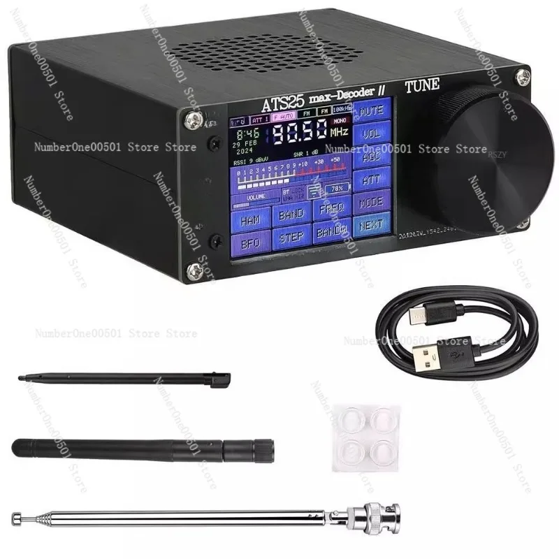 ATS25 Max Decoder II Bluetooth-версия второго поколения, полнодиапазонный SDR-приемник
ATS25 Max Decoder II Bluetooth-версия второго поколения, полнодиапазонный SDR-приемник
