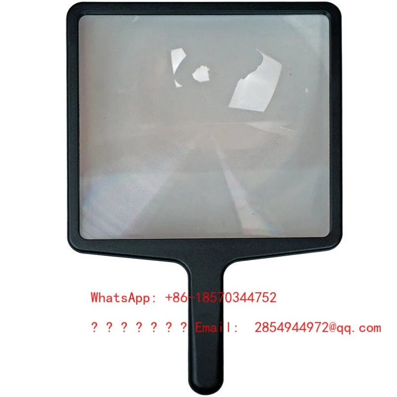 Handheld Magnifying Glass High Definition Reading Square Large Lens Plastic Handle
Handheld Magnifying Glass High Definition Reading Square Large Lens Plastic Handle
