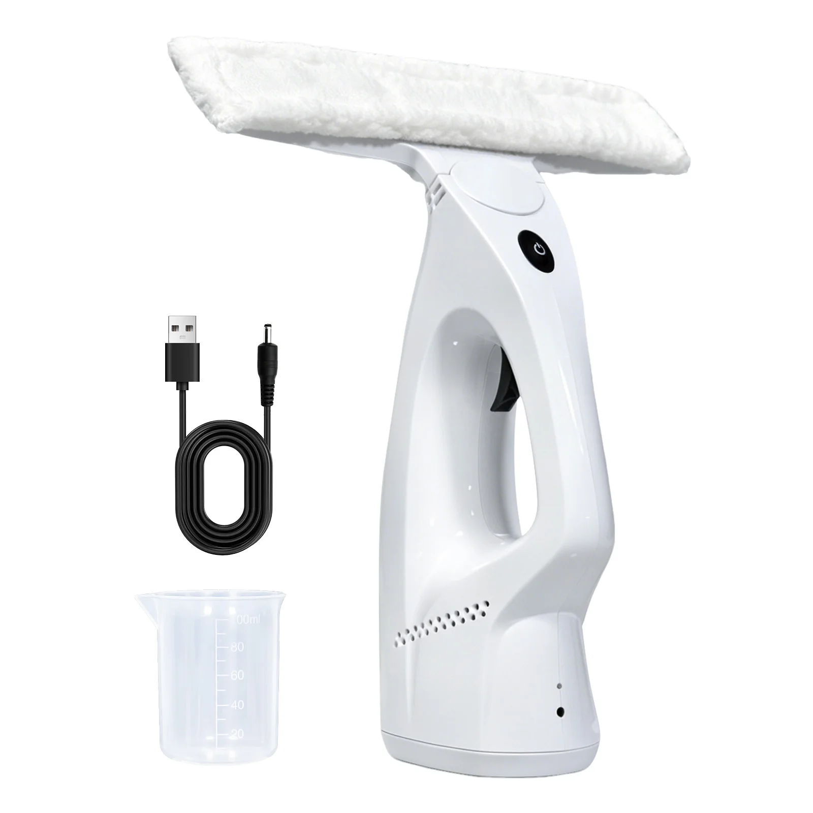Cordless Window Vacuum 2000Pa Strong Suction USB Rechargeable Handheld Glass Cleaner W/ Spray Self-Cleaning for Home Windows
Cordless Window Vacuum 2000Pa Strong Suction USB Rechargeable Handheld Glass Cleaner W/ Spray Self-Cleaning for Home Windows