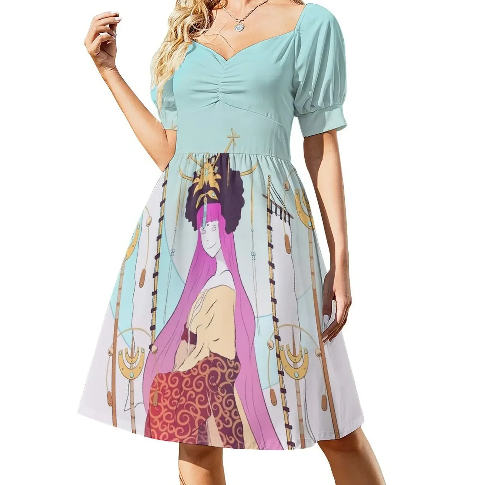 Moon Goddess Short-Sleeved Dress summer dress womens 2025 women's evening dress 2025 birthday for women luxury 2025
Moon Goddess Short-Sleeved Dress summer dress womens 2025 women's evening dress 2025 birthday for women luxury 2025