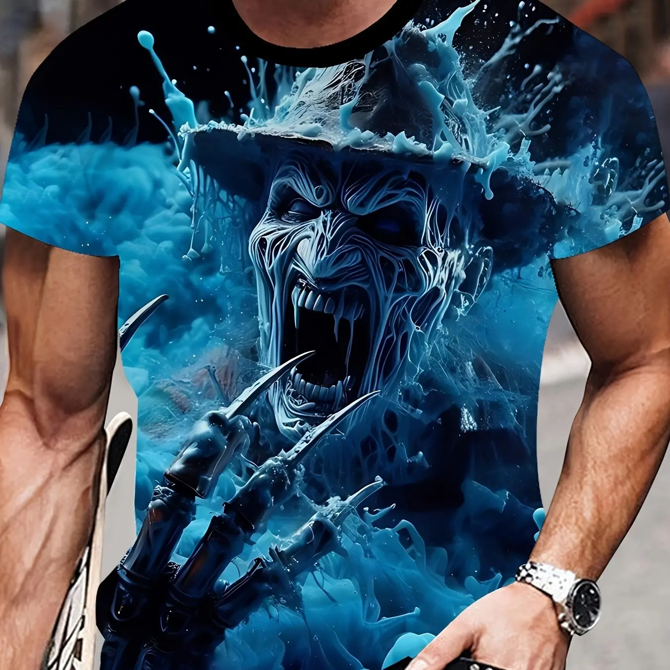 3D Horror Style Men's T-Shirt Vintage Gothic Hip Hop Street Short Sleeve Summer Personality Stylish Comfortable Daily Casual Top
3D Horror Style Men's T-Shirt Vintage Gothic Hip Hop Street Short Sleeve Summer Personality Stylish Comfortable Daily Casual Top