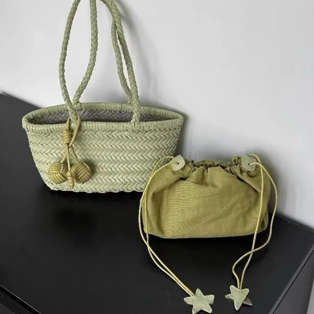 Motingsome Handwoven Bag Women Luxury Designer Bags Small Cowhide Leather Woven Basket Mini Satchel Lady Underarm Purses 2025
Motingsome Handwoven Bag Women Luxury Designer Bags Small Cowhide Leather Woven Basket Mini Satchel Lady Underarm Purses 2025