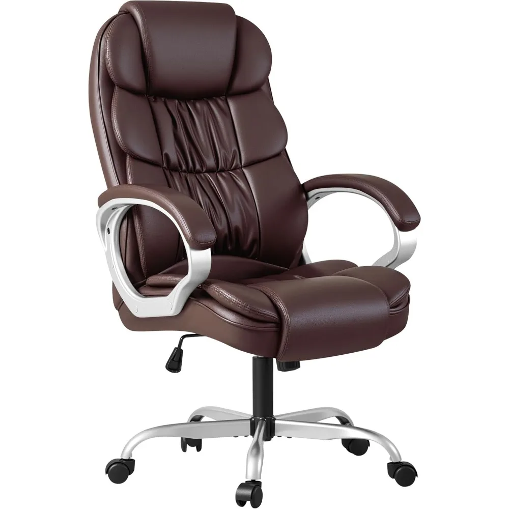 Office Chair High Back Computer Chair Ergonomic Desk Chair, PU Leather Adjustable Height Modern Executive Swivel Task Chair
Office Chair High Back Computer Chair Ergonomic Desk Chair, PU Leather Adjustable Height Modern Executive Swivel Task Chair