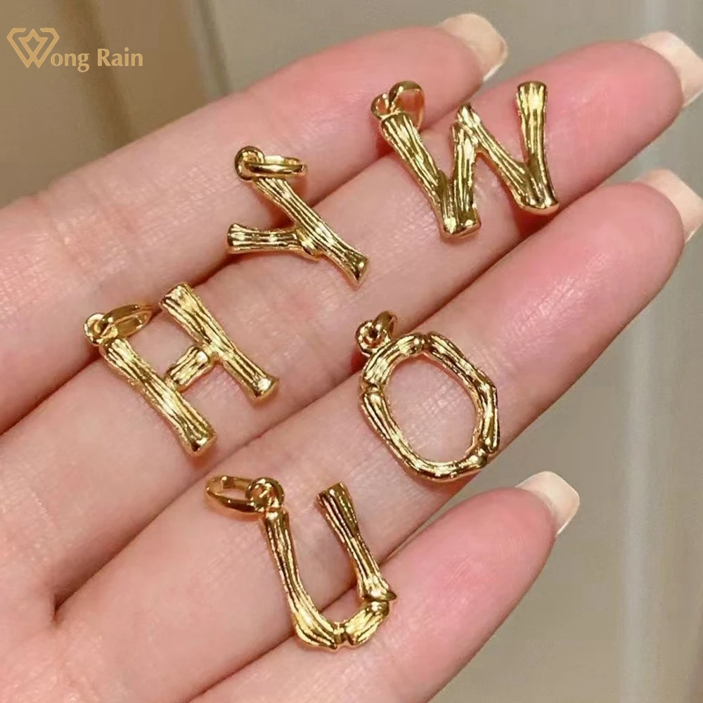 Wong Rain Vintage 18K Gold Plated 925 Sterling Silver Simple Letter Pendant Fine Jewelry for Women Anniversary Gifts Wholesale
Wong Rain Vintage 18K Gold Plated 925 Sterling Silver Simple Letter Pendant Fine Jewelry for Women Anniversary Gifts Wholesale