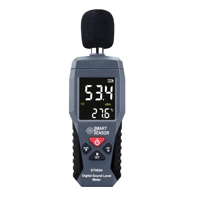 Smart Sensor ST9604 Digital Sound Level Meter Noise Tester Decibel Meter Handheld Audio Sound Level Monitors Range 30-130dB
Smart Sensor ST9604 Digital Sound Level Meter Noise Tester Decibel Meter Handheld Audio Sound Level Monitors Range 30-130dB
