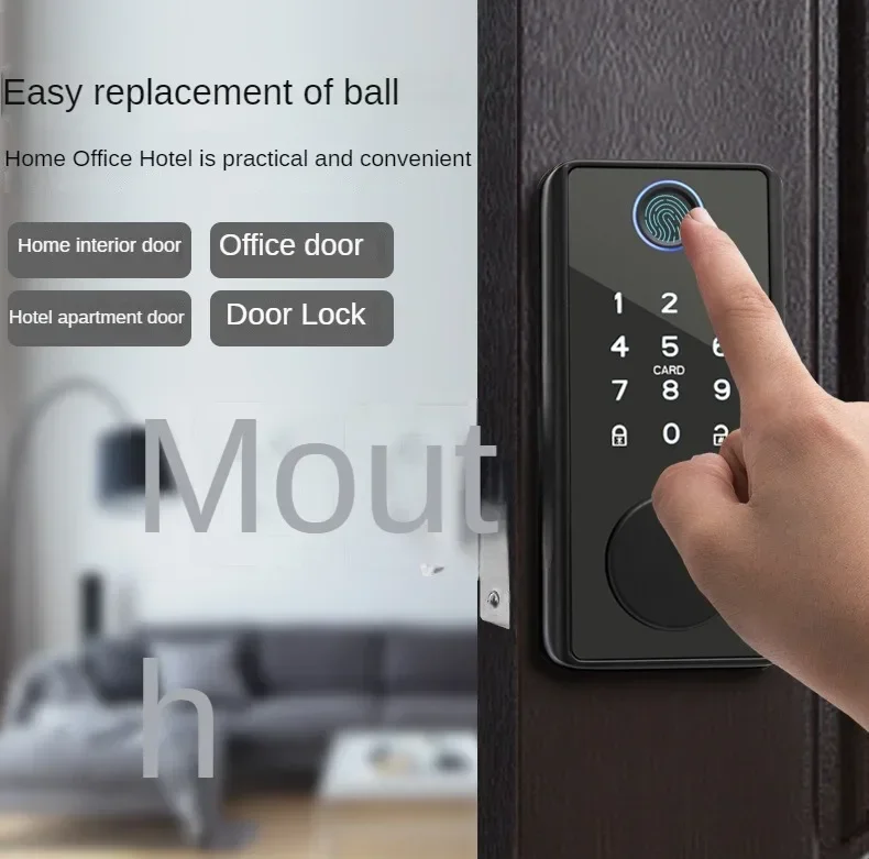 Fingerprint Lock Dull Lock Wooden Door Swipe Card Electronic Password Graffiti WiFi Smart Lock Through Locking
Fingerprint Lock Dull Lock Wooden Door Swipe Card Electronic Password Graffiti WiFi Smart Lock Through Locking