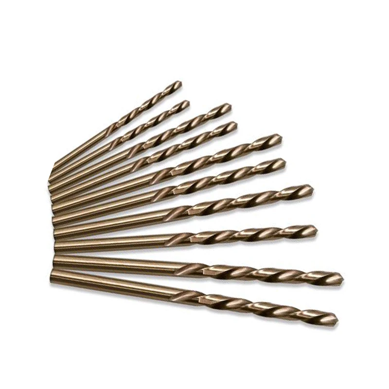 High Wear Resistance and Toughness 10pcs M35Co Drill Bit Set for Stainless Steel Aluminum Iron Galvanized Pipe
High Wear Resistance and Toughness 10pcs M35Co Drill Bit Set for Stainless Steel Aluminum Iron Galvanized Pipe