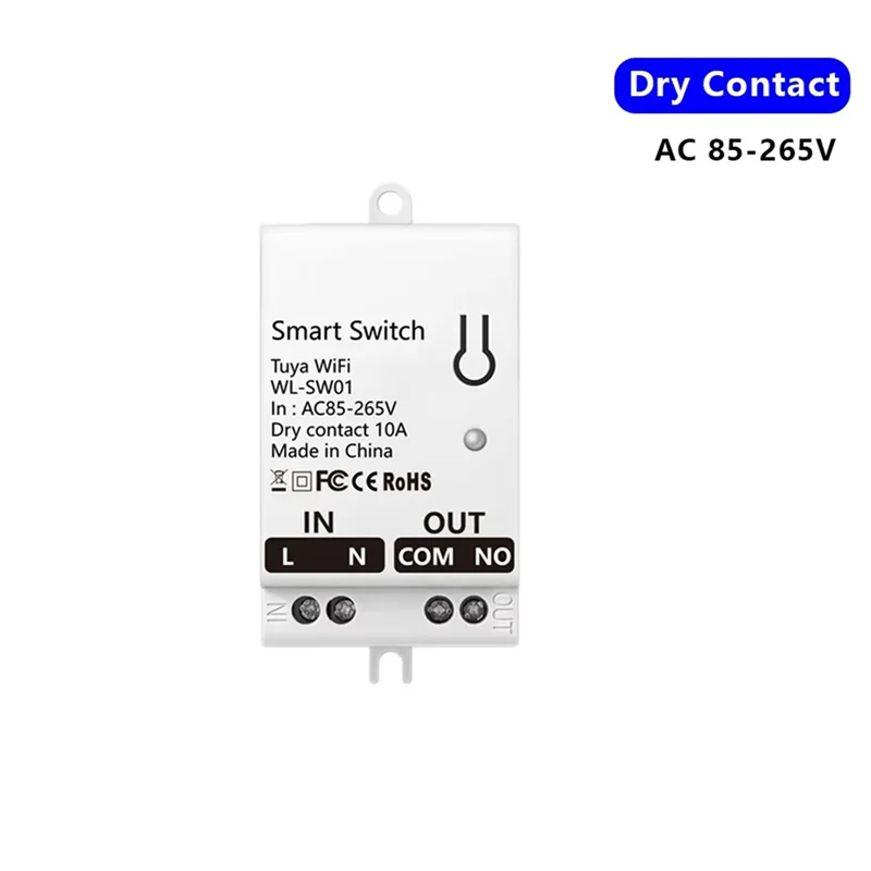 3X Tuya Smart Wifi Dry Contact Switch Module 10A Home Universal DIY Breaker Relay Work With Smart Life Alexa AC 85-265V-Y47A
3X Tuya Smart Wifi Dry Contact Switch Module 10A Home Universal DIY Breaker Relay Work With Smart Life Alexa AC 85-265V-Y47A