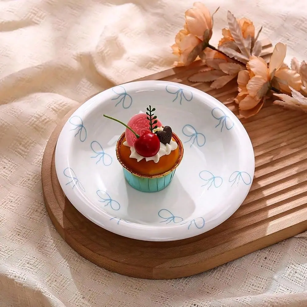 Dessert Plates, Cute Blue Bow Salad Plates For Home Party Restaurant, Round Kitchen Plates, Microwave And Dishwasher Blue Bow
Dessert Plates, Cute Blue Bow Salad Plates For Home Party Restaurant, Round Kitchen Plates, Microwave And Dishwasher Blue Bow