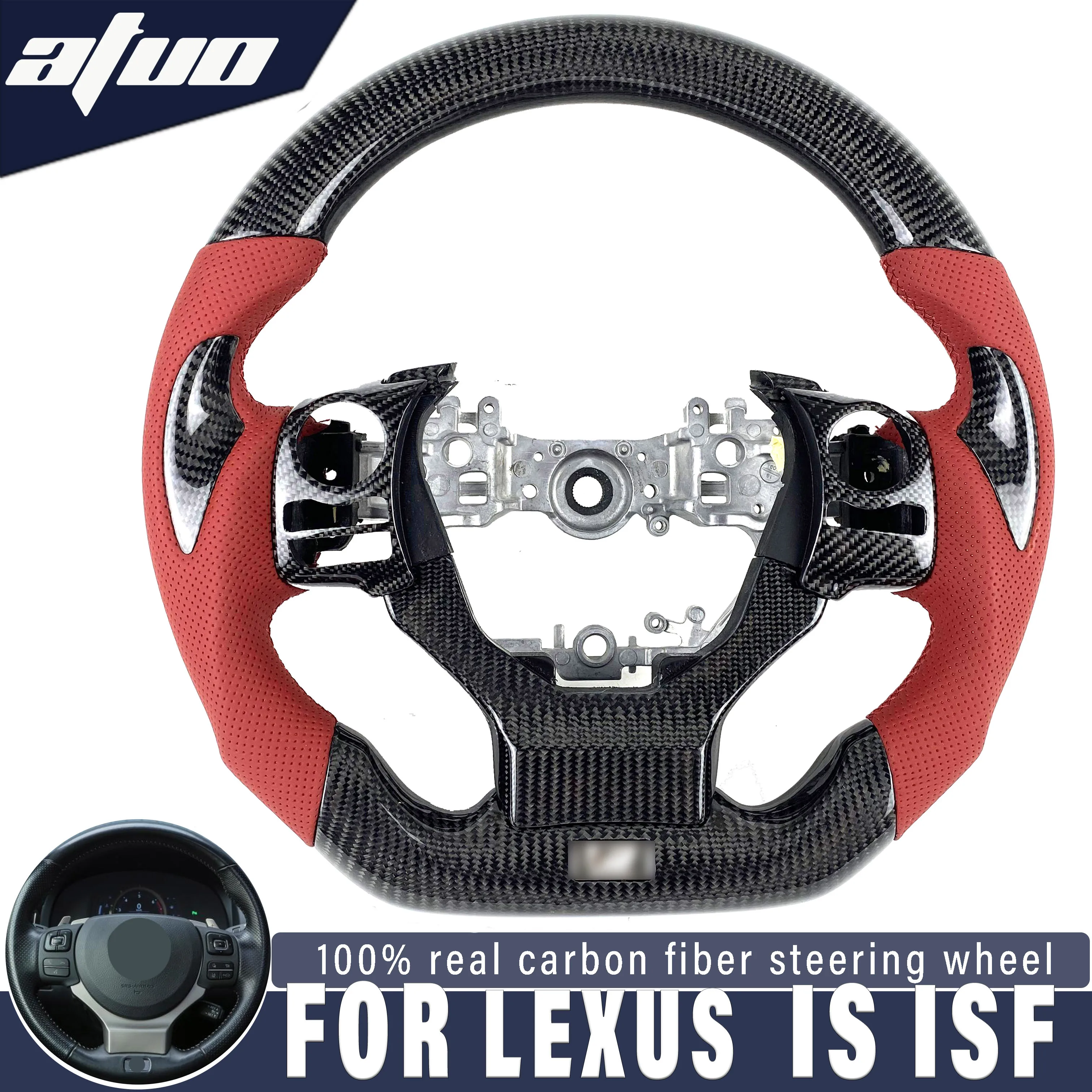 Для Lexus IS250 IS350 IS200t F-Sport 2013-2019 IS 250 350 углеродное волокно пользовательский Руль управления красная перфорированная кожа
Для Lexus IS250 IS350 IS200t F-Sport 2013-2019 IS 250 350 углеродное волокно пользовательский Руль управления красная перфорированная кожа