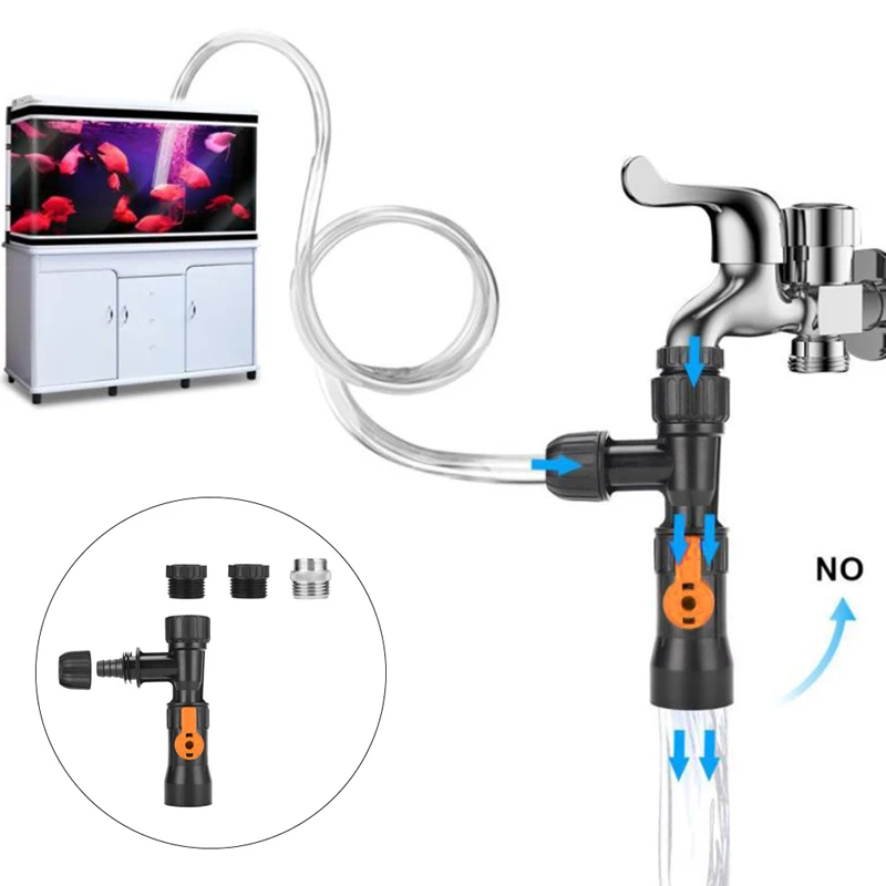 DIY Fish Tank Plastic Water Changer Adapter Pump Faucet Cleaning Maintenance NEW
DIY Fish Tank Plastic Water Changer Adapter Pump Faucet Cleaning Maintenance NEW
