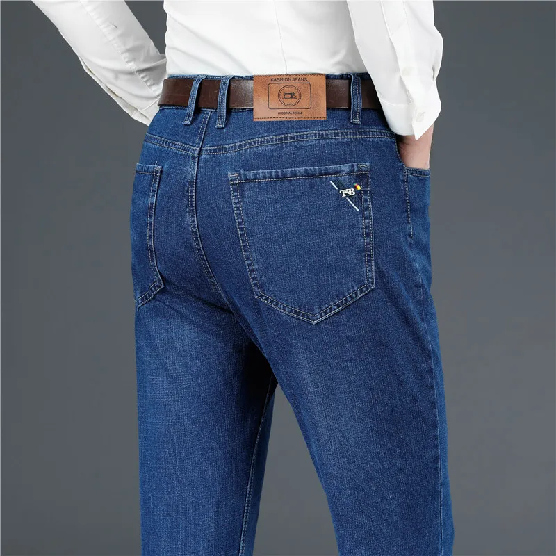 Men Jeans Solid Pockets Stretch Denim Straight Pants Spring Business Casual Trousers Daily Streetwear Men's Clothing 2023
Men Jeans Solid Pockets Stretch Denim Straight Pants Spring Business Casual Trousers Daily Streetwear Men's Clothing 2023