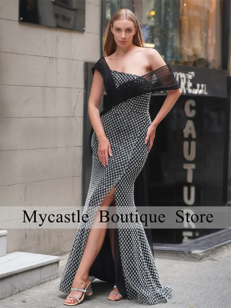 Customized Beaded Lace Off The Shoulder Mermaid Evening Dresses 2025 Elegant For Women Arabian Prom Gown Formal Party Dress
Customized Beaded Lace Off The Shoulder Mermaid Evening Dresses 2025 Elegant For Women Arabian Prom Gown Formal Party Dress