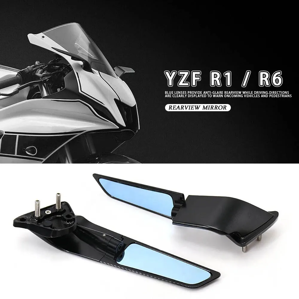 For YAMAHA YZFR1 YZF R1 2020 2021 2022 Motorcycle Mirror Modified Wind Wing Adjustable Rotating Rearview Mirror Accessories
For YAMAHA YZFR1 YZF R1 2020 2021 2022 Motorcycle Mirror Modified Wind Wing Adjustable Rotating Rearview Mirror Accessories