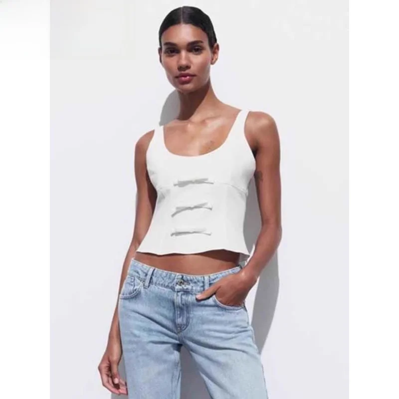 Spring Summer 2024 Women's White Knot ort Csole Vest Underwear Top Commute Sle Pure Color Other Material 00%
Spring Summer 2024 Women's White Knot ort Csole Vest Underwear Top Commute Sle Pure Color Other Material 00%