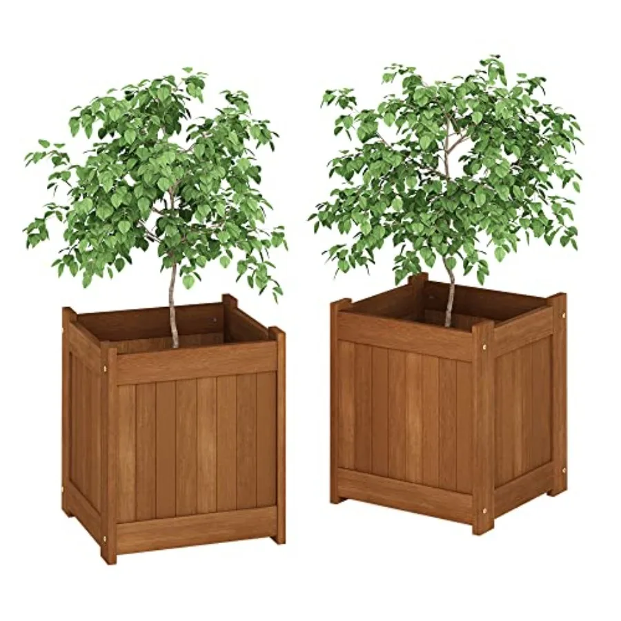 Tioman Hardwood Flower Box, Two-Pack, Natural
Tioman Hardwood Flower Box, Two-Pack, Natural