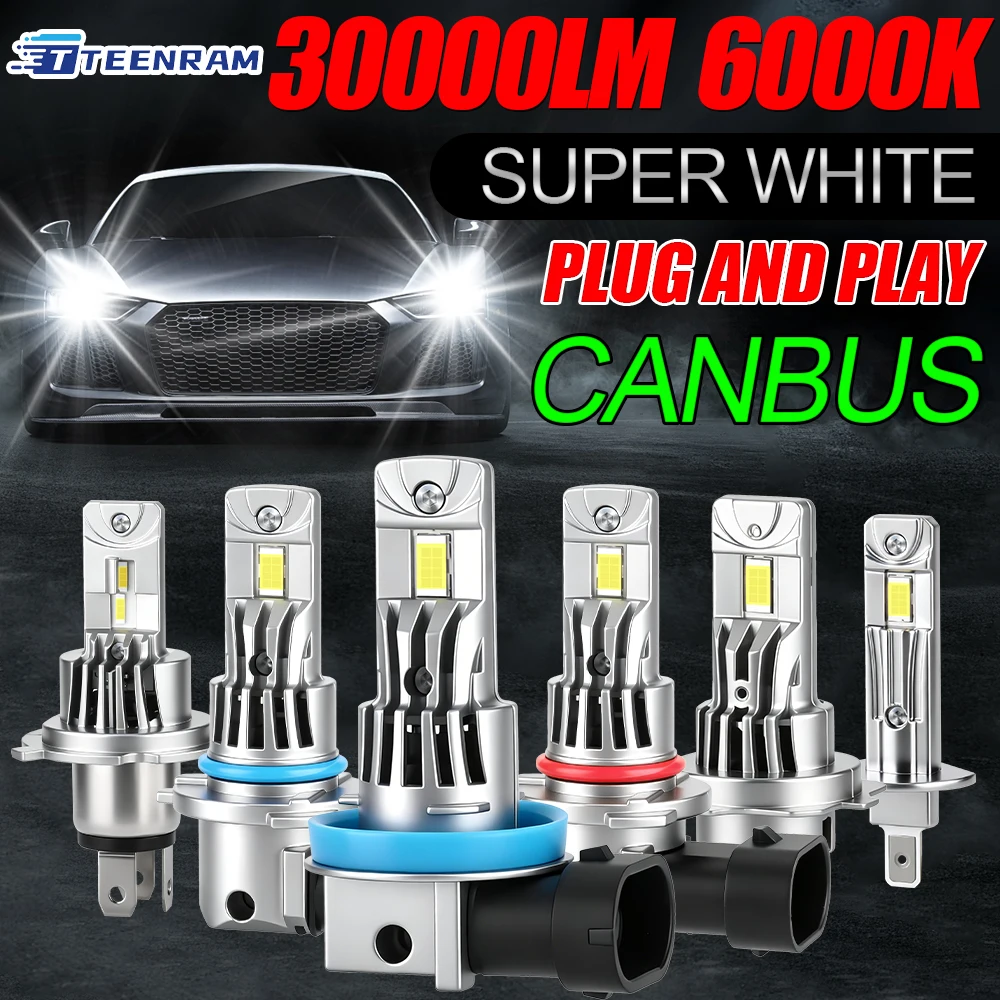 2PCS H7 LED Lights 30000LM 180W Car Lights H1 H4 H11 LED Headlights HB3 9005 HB4 9006 Lamp Plug&Play No Tube Lights for Auto12V
2PCS H7 LED Lights 30000LM 180W Car Lights H1 H4 H11 LED Headlights HB3 9005 HB4 9006 Lamp Plug&Play No Tube Lights for Auto12V