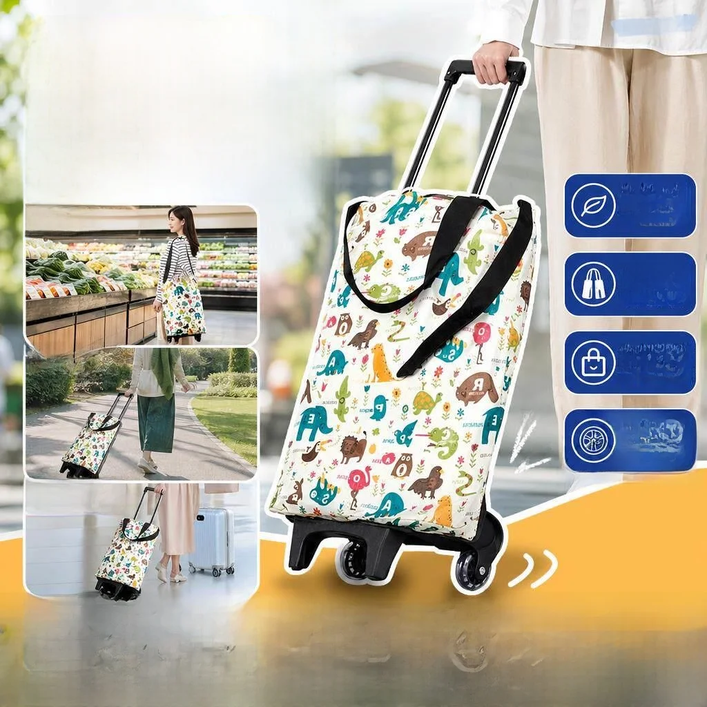 Portable Folding Oxford Cloth Small Trolley Durable Lightweight Shopping Cart for Buying Vegetables And Groceries
Portable Folding Oxford Cloth Small Trolley Durable Lightweight Shopping Cart for Buying Vegetables And Groceries