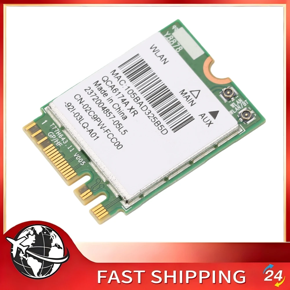 Qiilu Laptop Net Card Wifi Net Card 867 Mbps Rate PCB Material Convenient Installation Notebook PC Desktop Computer Accessories
Qiilu Laptop Net Card Wifi Net Card 867 Mbps Rate PCB Material Convenient Installation Notebook PC Desktop Computer Accessories