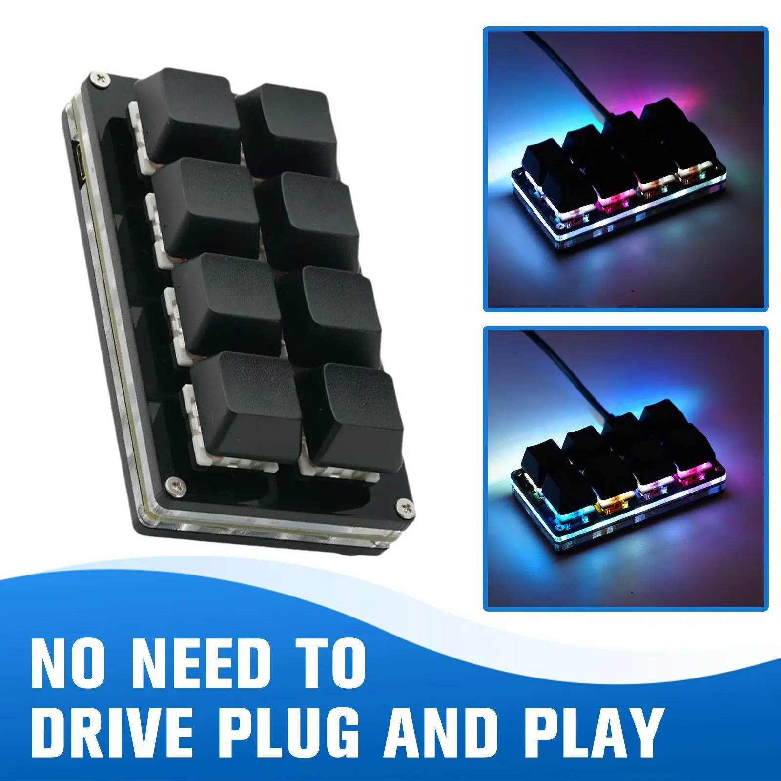 Mini USB Custom Mechanical Keyboard 8 Keys Gaming Keyboard Sayo Device Shortcut Programmable Keypad Keys
Mini USB Custom Mechanical Keyboard 8 Keys Gaming Keyboard Sayo Device Shortcut Programmable Keypad Keys
