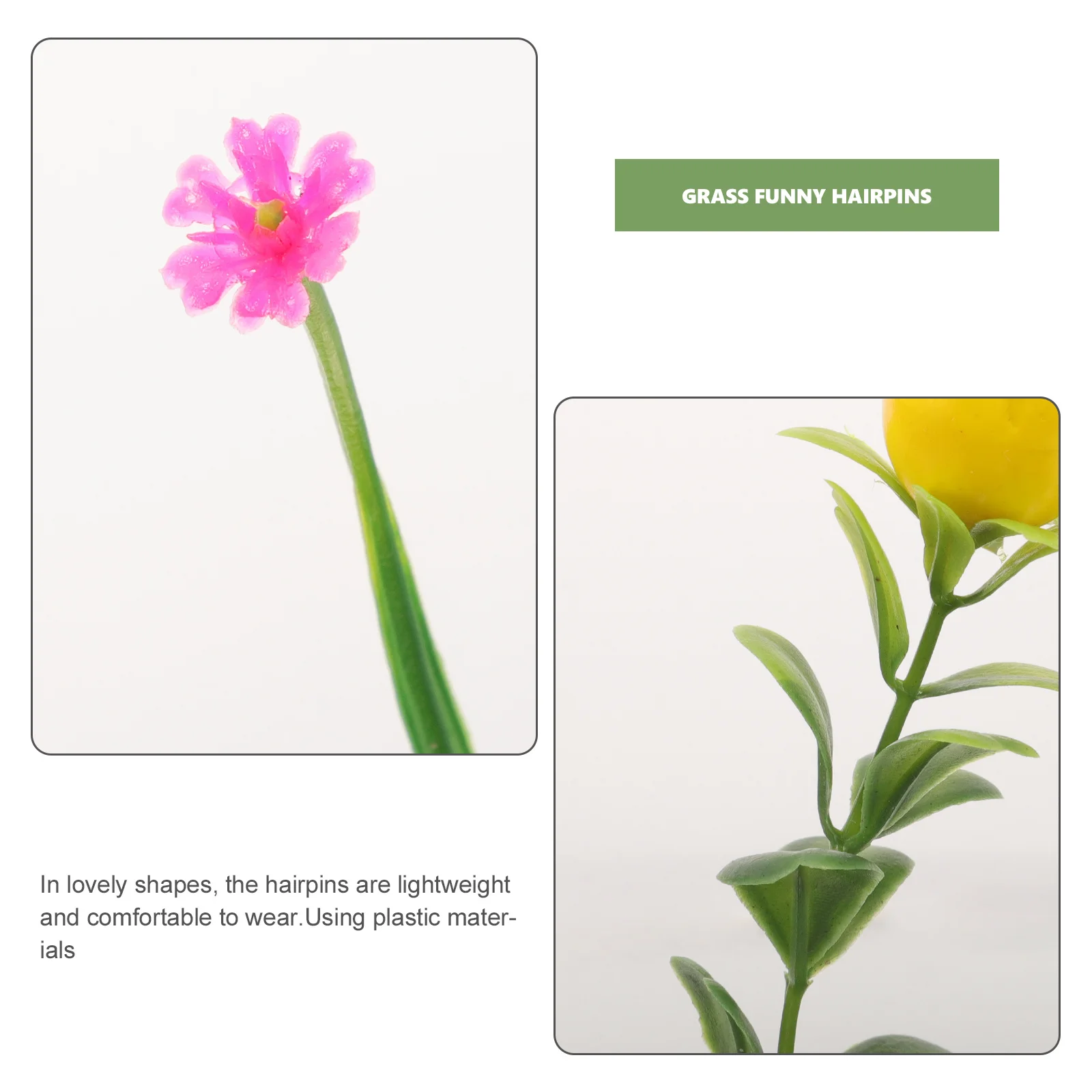 30pcs Simulation Plant Clip Cute Grass Hairpin For Kids Festival Costume Accessories Lightweight Mini Plant Hair Clips Bean
30pcs Simulation Plant Clip Cute Grass Hairpin For Kids Festival Costume Accessories Lightweight Mini Plant Hair Clips Bean