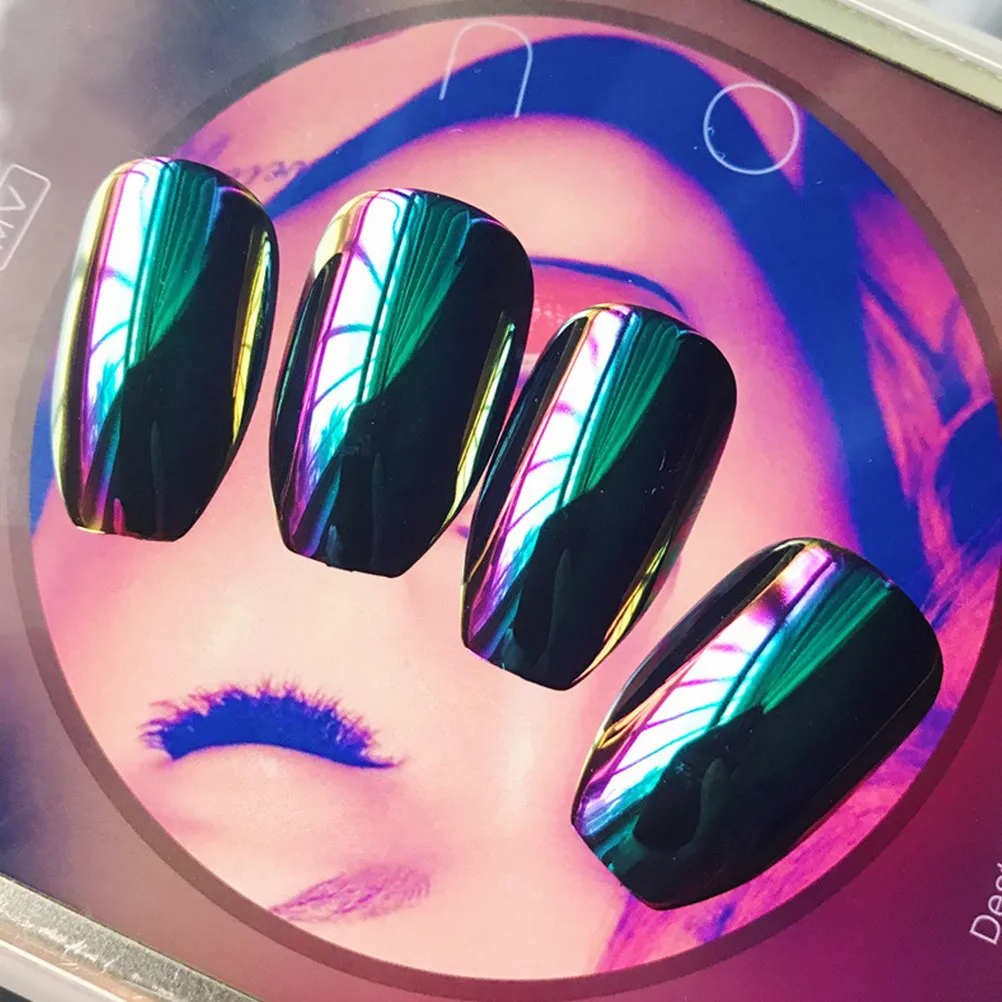 24Pcs Color-Changing Mirror Finish False Nails Full Cover Easy-Apply Eco-Friendly DIY Nail Tips for Wedding Party Dating Holiday
24Pcs Color-Changing Mirror Finish False Nails Full Cover Easy-Apply Eco-Friendly DIY Nail Tips for Wedding Party Dating Holiday
